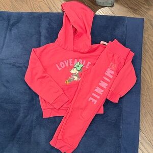 Disney Minnie Mouse Red Pullover Hoodie
